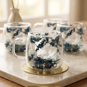 Floral Mirage Premium (4pcs)Cup Set