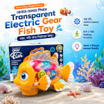 Transparent Electric Gear Fish Toy